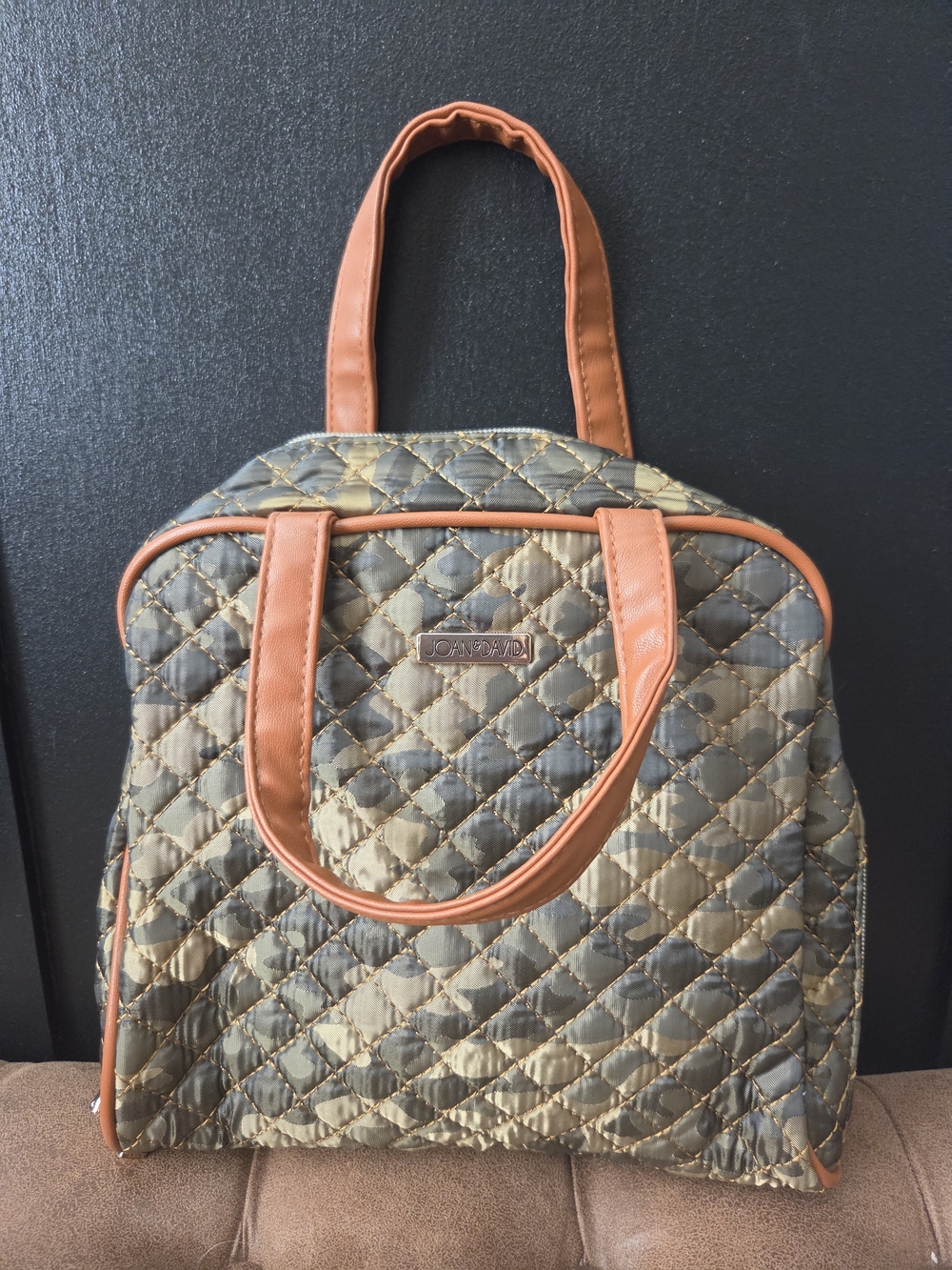 Joan & David Quilted Camo Travel Tote Set - Picture 2 of 9